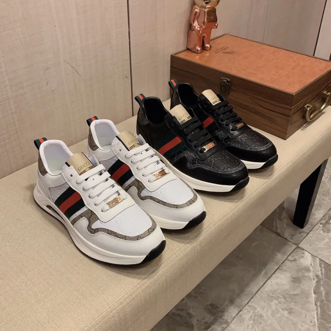 Men's Men's Shoes💰420💰💰🎩🎩[Lightning][Lightning] "Gucci*" The latest and most popular casual sports shoes, top brand [seduce] luxury~purchase, top~quality. [Strong] The upper is made of imported breathable cowhide with material ➕ breathable sheepskin feet (•) and fine workmanship. The original stylish and stylish soft rubber wear-resistant and non-slip outsole is light and comfortable on the feet. The real thing looks better when photographed in real life. 122: code: 38-44, can be customized to 45, 2️⃣ colors available